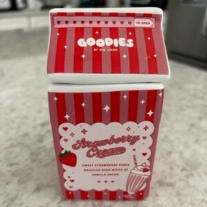 “New” Goodies by DW Home Strawberry Cream 6.4 oz Candle